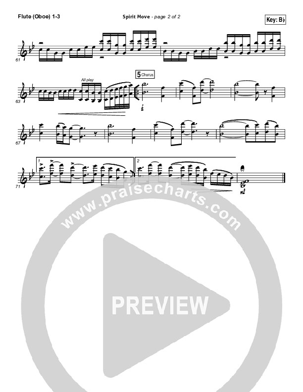 Spirit Move Flute/Oboe 1/2/3 (Bethel Music / kalley)