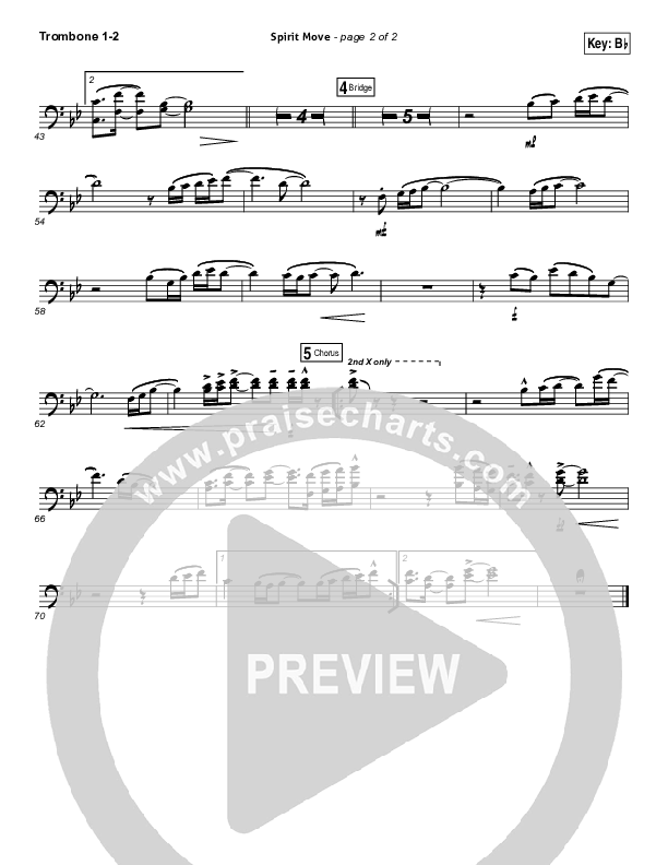 Spirit Move Trombone 1/2 (Bethel Music / kalley)