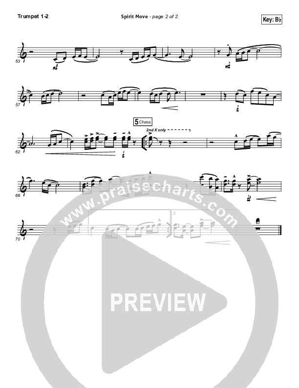 Spirit Move Trumpet 1,2 (Bethel Music / kalley)