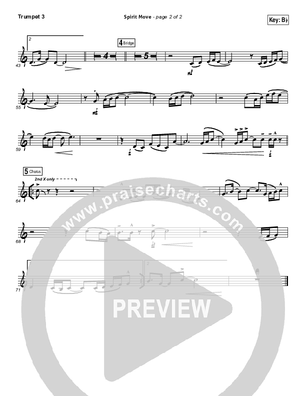 Spirit Move Trumpet 3 (Bethel Music / kalley)