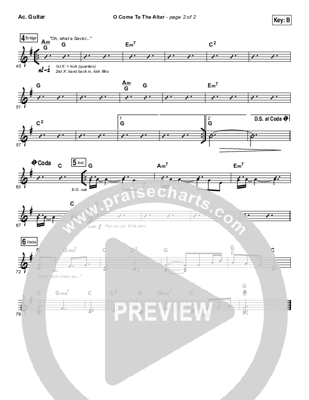 O Come To The Altar Acoustic Guitar (Elevation Worship)
