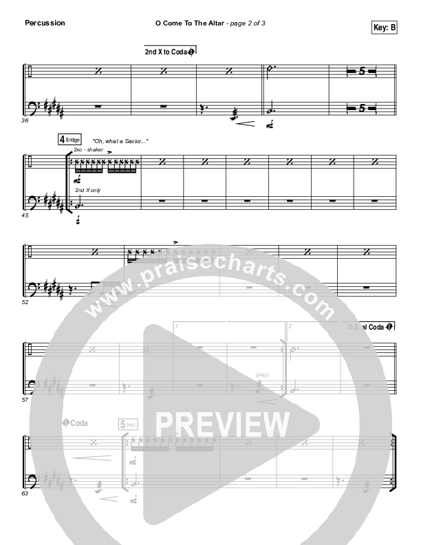 O Come To The Altar Percussion (Elevation Worship)