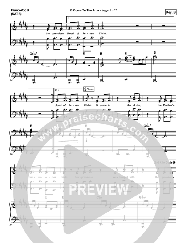 O Come To The Altar Piano/Vocal (SATB) (Elevation Worship)