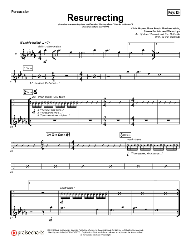 Resurrecting (Live) Percussion (Elevation Worship)