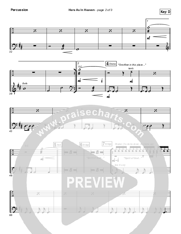 Here As In Heaven Percussion (Elevation Worship)