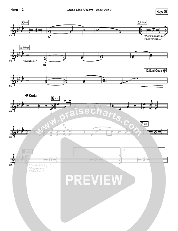 Grace Like A Wave Brass Pack (Elevation Worship)