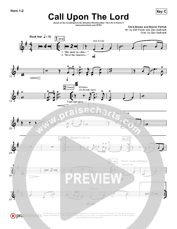 Call Upon The Lord Brass Pack (Elevation Worship)