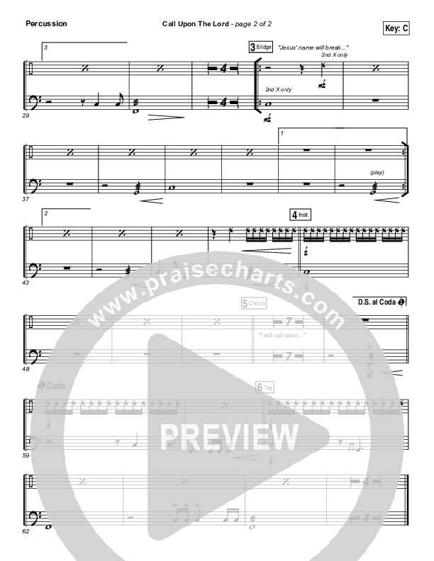 Call Upon The Lord Percussion (Elevation Worship)