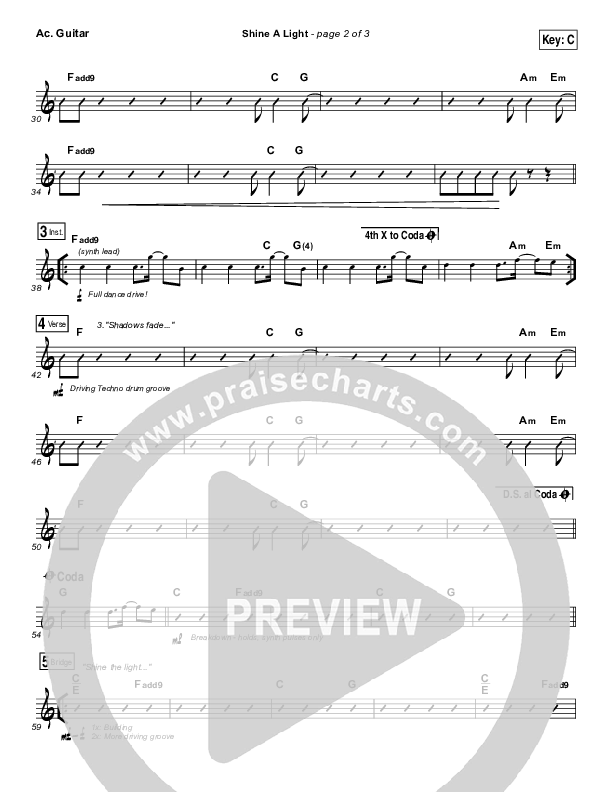 Shine A Light Acoustic Guitar (Elevation Worship)