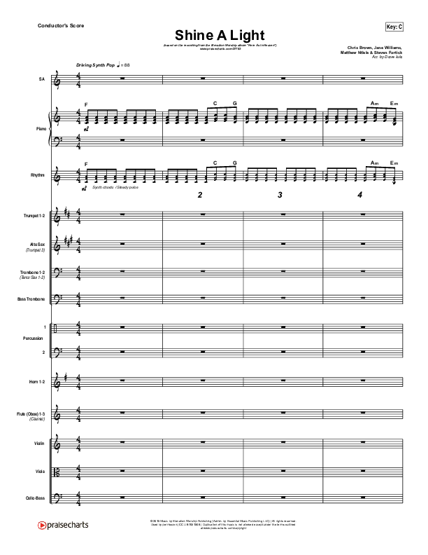 Shine A Light Conductor's Score (Elevation Worship)