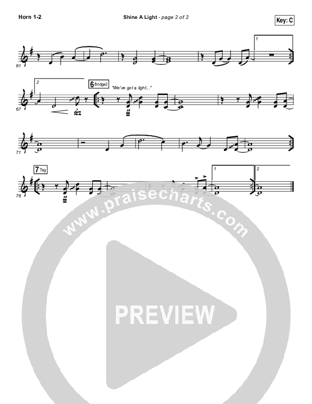 Shine A Light Brass Pack (Elevation Worship)