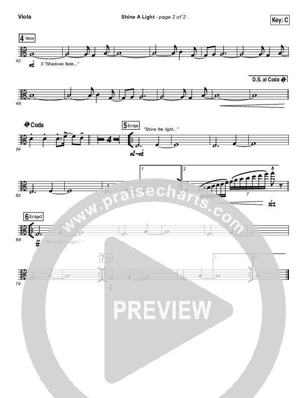 Shine A Light Viola (Elevation Worship)