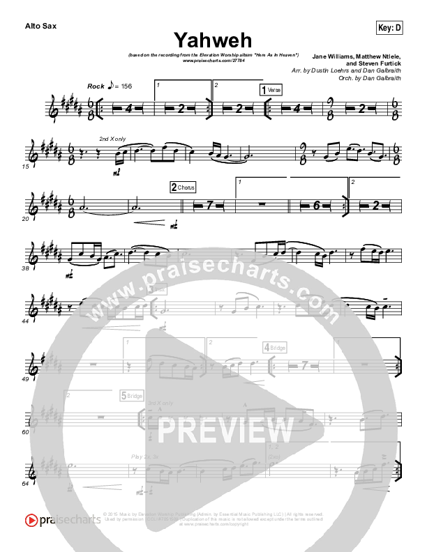 Yahweh Alto Sax (Elevation Worship)