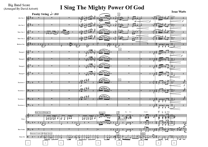 I Sing The Mighty Power Of God (Instrumental) Orchestration (David Arivett)