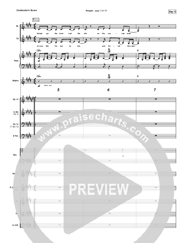 Deeper Conductor's Score (Meredith Andrews)