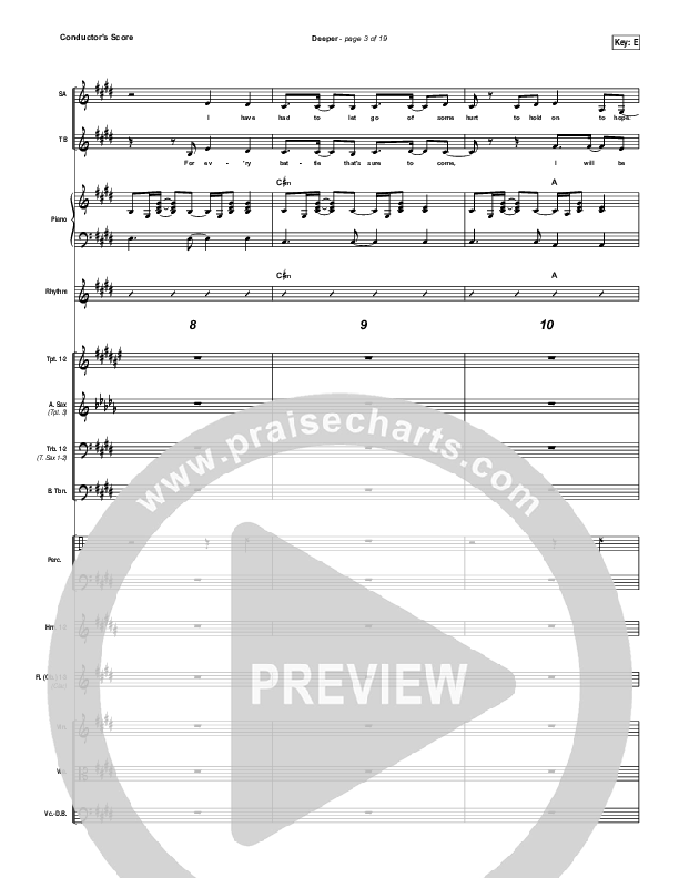 Deeper Conductor's Score (Meredith Andrews)