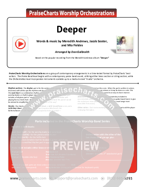 Deeper Cover Sheet (Meredith Andrews)