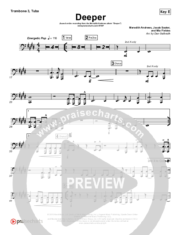 Deeper Trombone 3/Tuba (Meredith Andrews)