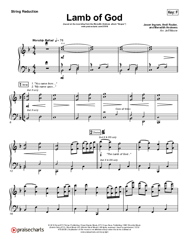 Lamb Of God Synth Strings (Meredith Andrews)