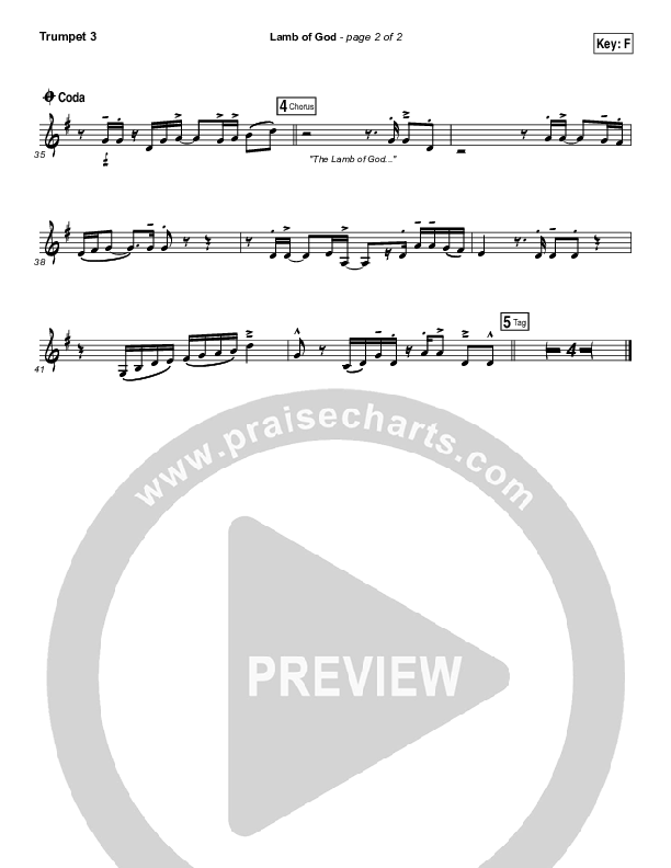 Lamb Of God Trumpet 3 (Meredith Andrews)