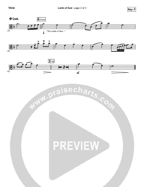 Lamb Of God Viola (Meredith Andrews)