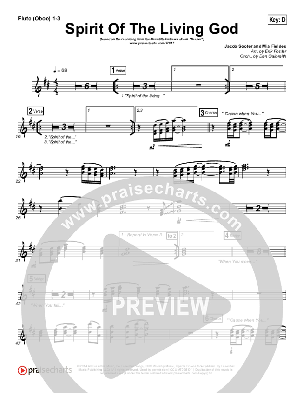 Spirit Of The Living God Wind Pack (Meredith Andrews)