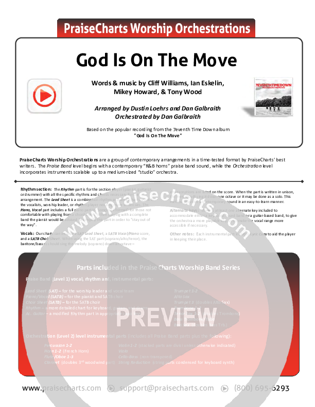 God Is On The Move Cover Sheet (7eventh Time Down)