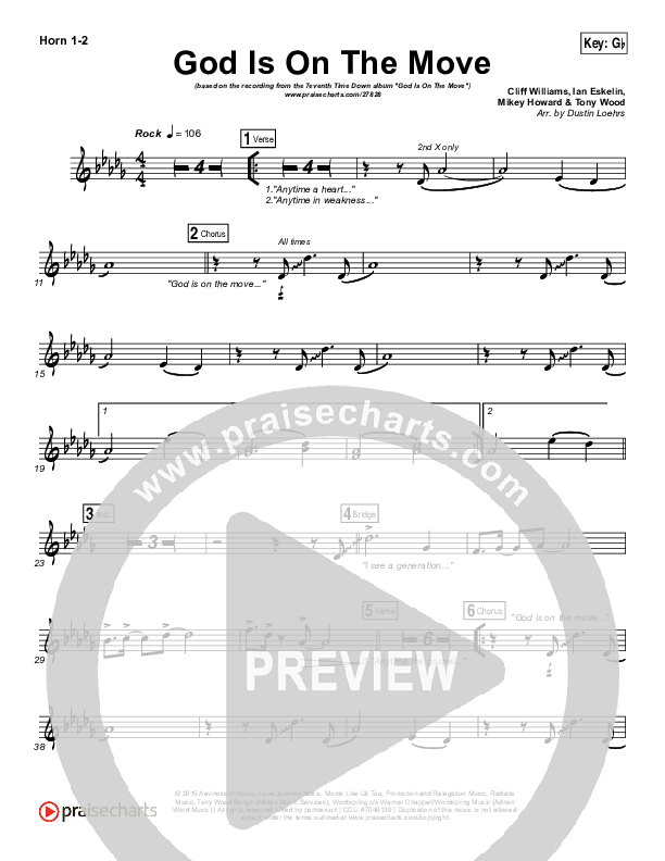 God Is On The Move Brass Pack (7eventh Time Down)