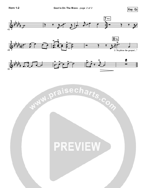 God Is On The Move Brass Pack (7eventh Time Down)