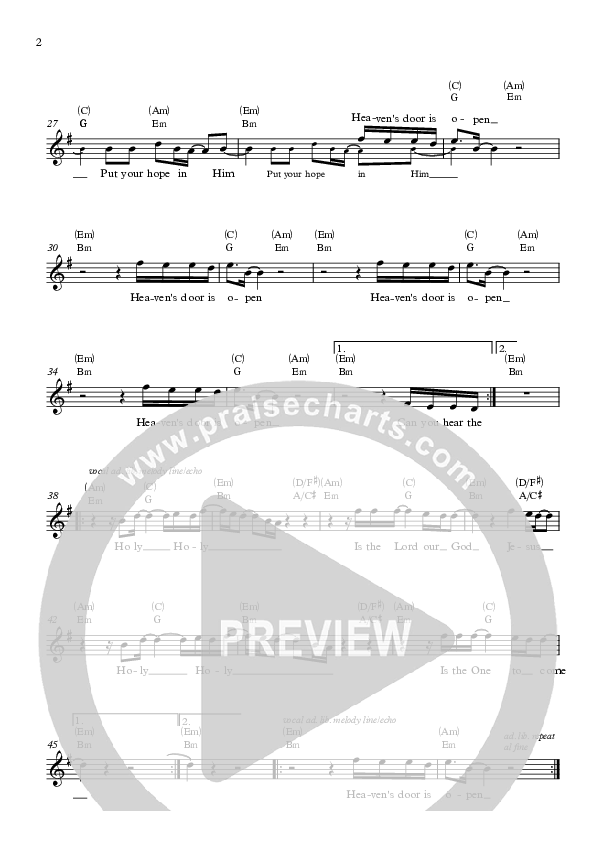 Open Lead Sheet (Vineyard UK)