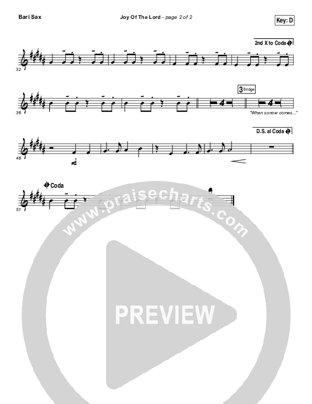 Joy Of The Lord Bari Sax (Rend Collective)