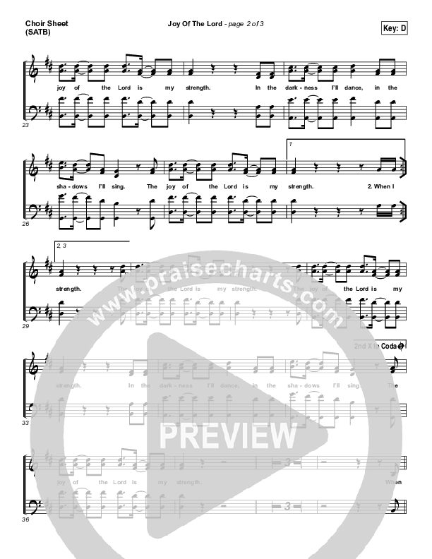 Joy Of The Lord Choir Vocals (SATB) (Rend Collective)