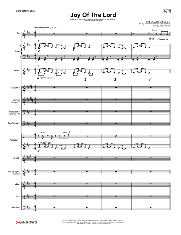 Joy Of The Lord Orchestration (Rend Collective)