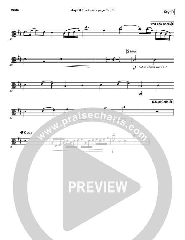 Joy Of The Lord Viola (Rend Collective)