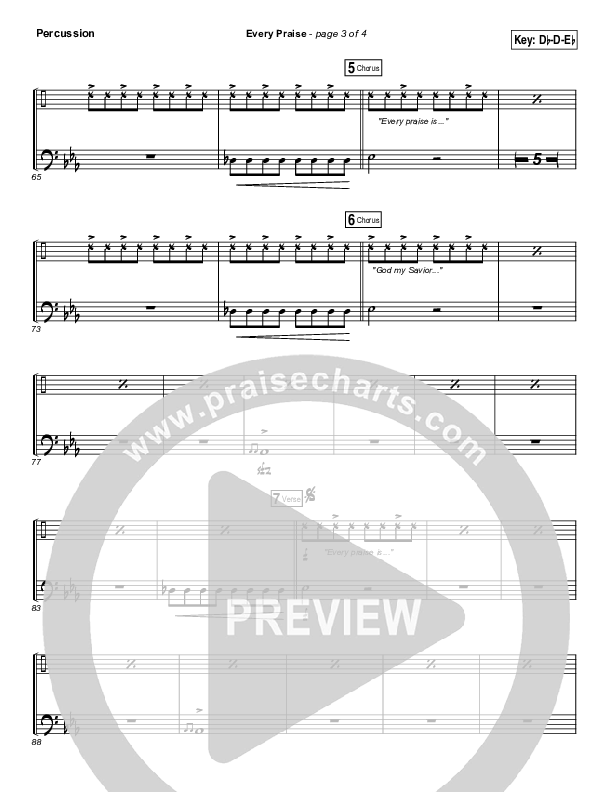 Every Praise Percussion (Hezekiah Walker)