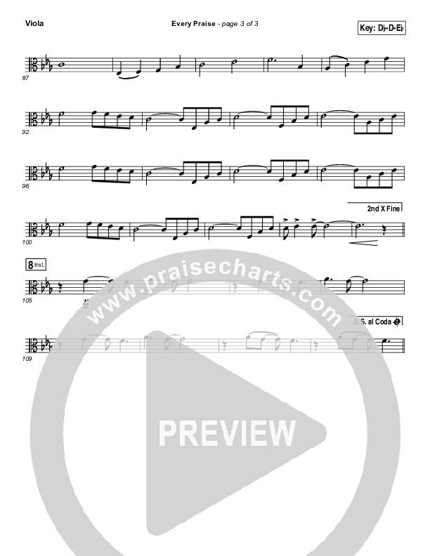 Every Praise Viola (Hezekiah Walker)