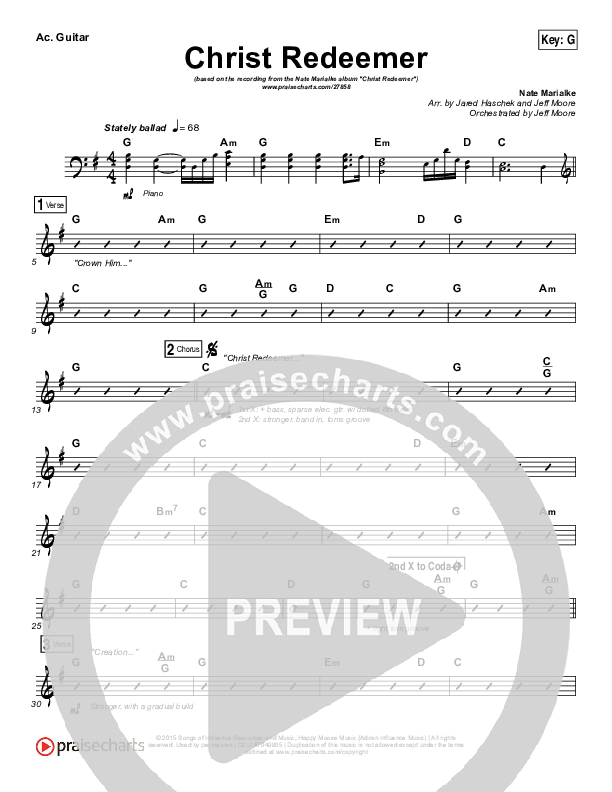 Christ Redeemer Acoustic Guitar (Nate Marialke)