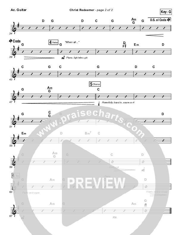 Christ Redeemer Acoustic Guitar (Nate Marialke)