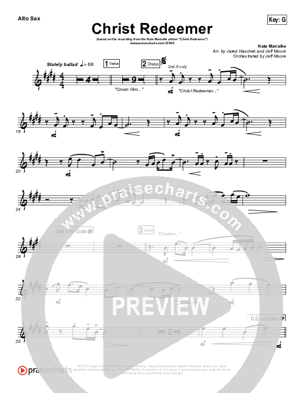 Christ Redeemer Alto Sax (Nate Marialke)