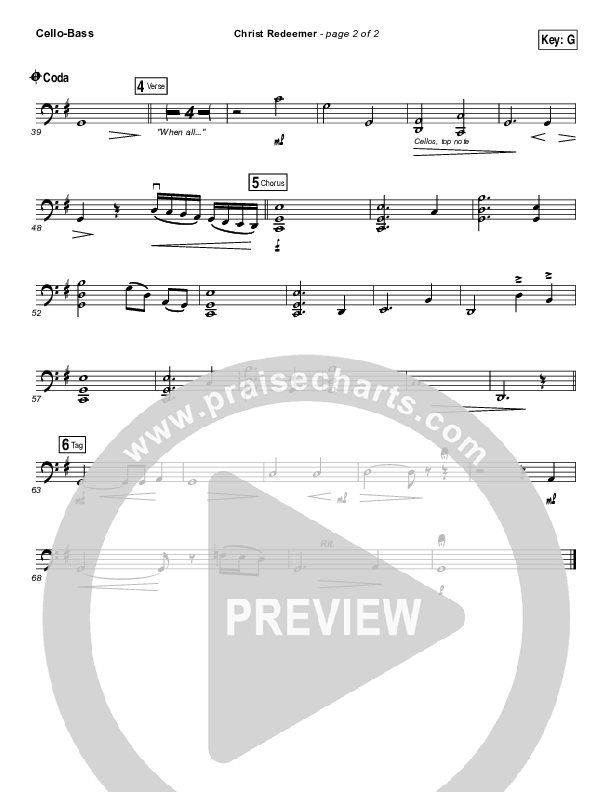 Christ Redeemer Cello/Bass (Nate Marialke)