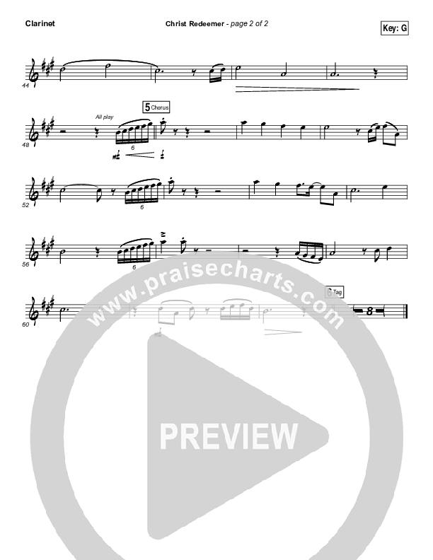 Christ Redeemer Clarinet (Nate Marialke)