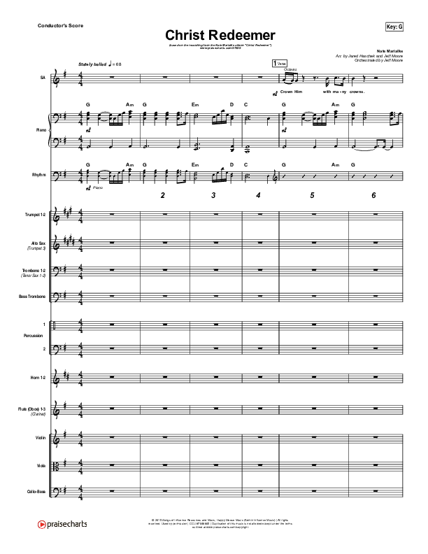 Christ Redeemer Conductor's Score (Nate Marialke)