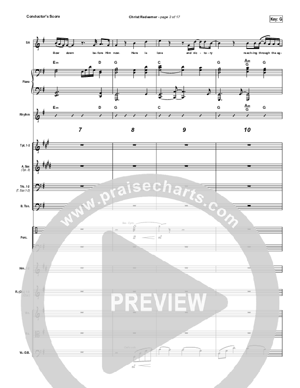 Christ Redeemer Conductor's Score (Nate Marialke)