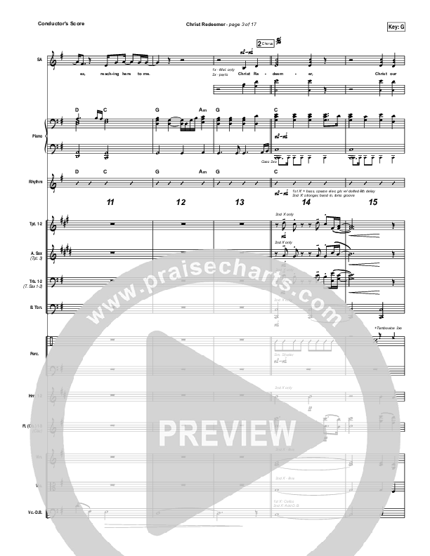 Christ Redeemer Conductor's Score (Nate Marialke)