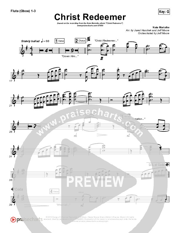 Christ Redeemer Flute/Oboe 1/2/3 (Nate Marialke)