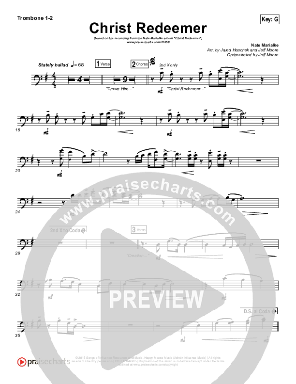 Christ Redeemer Trombone 1/2 (Nate Marialke)