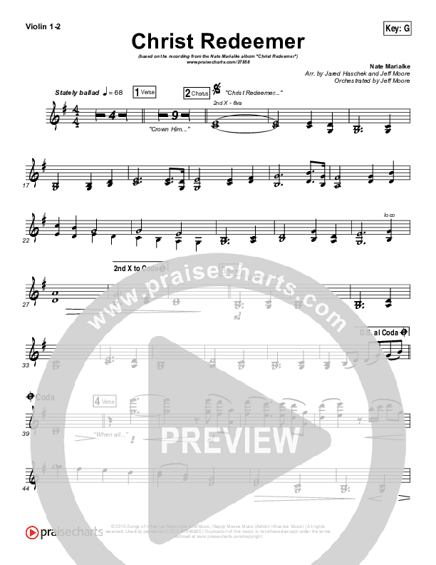 Christ Redeemer Violin 1/2 (Nate Marialke)