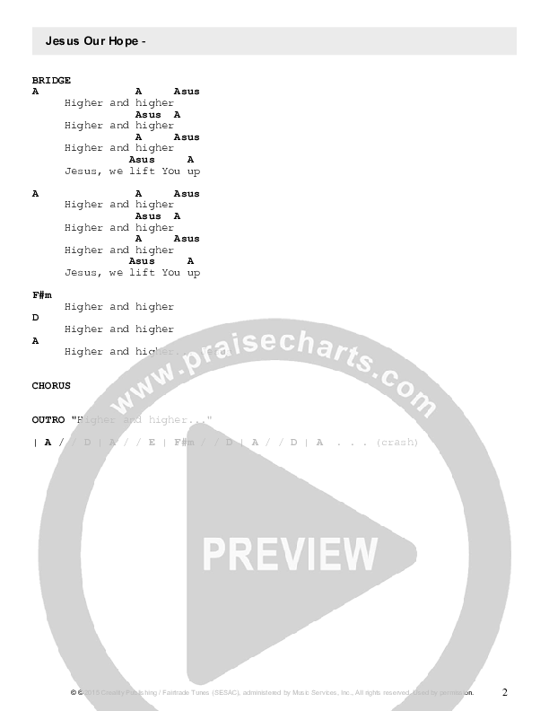 Jesus Our Hope Chords & Lyrics (Fellowship Creative)
