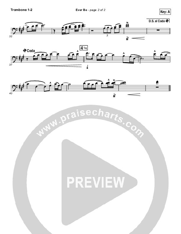 Ever Be Trombone 1/2 (Aaron Shust)