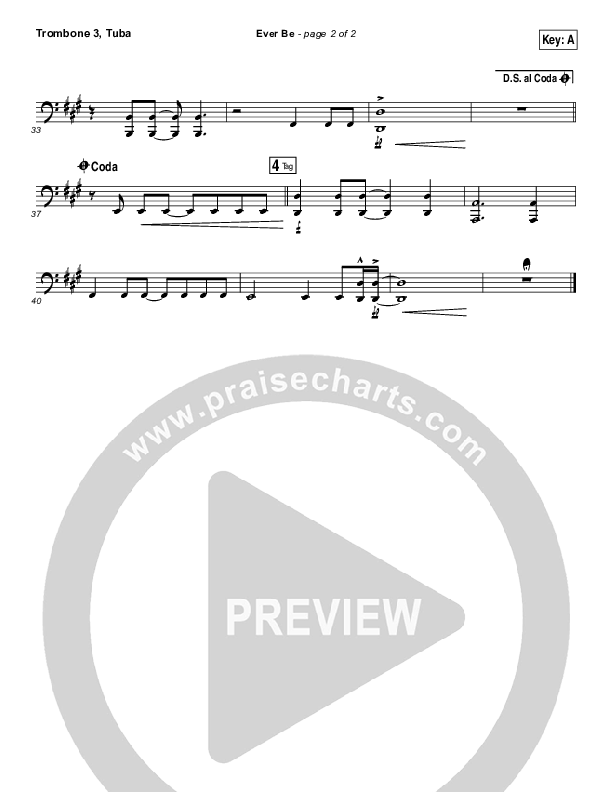 Ever Be Trombone 3/Tuba (Aaron Shust)